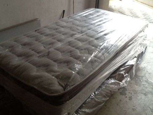 New Restonic 3 Quarter Size Eurotop Base and Mattress Set
