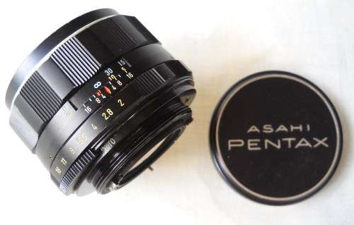 PENTAX-SUPER TAKUMAR 1:2/55 MM CAMERA LENS-EXCELLENT COSMETIC CONDITION