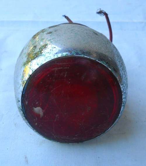 VINTAGE TAIL LIGHT-COMPLETE-FORD, CHEV-1930-1950s-GOOD COSMETIC CONDITION