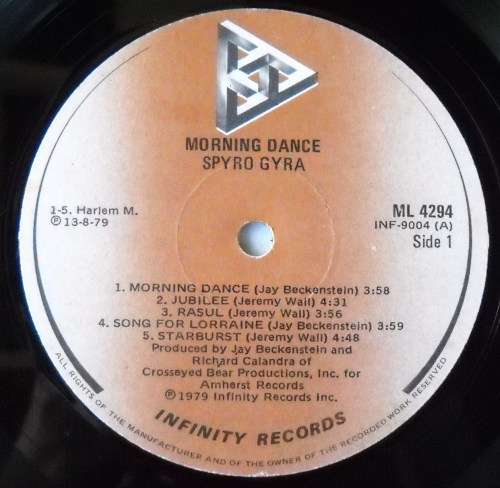 SPYRO GYRA - MORNING DANCE - LP - SOUTH AFRICA -1979 - EXC / VG