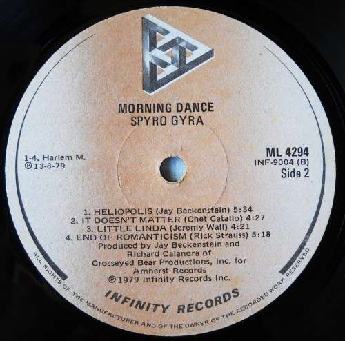 SPYRO GYRA - MORNING DANCE - LP - SOUTH AFRICA -1979 - EXC / VG
