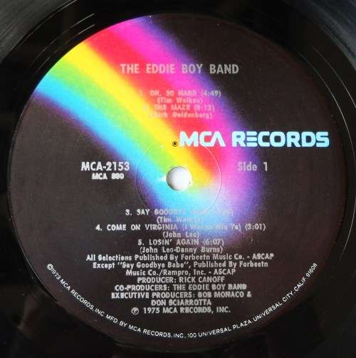 THE EDDIE BOY BAND - SELF-TITLED - LP - US - VG / VG