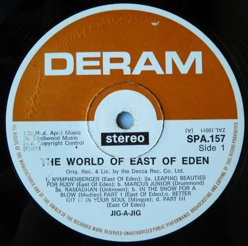 THE WORLD OF EAST OF EDEN - LP - SOUTH AFRICA - VG / VG