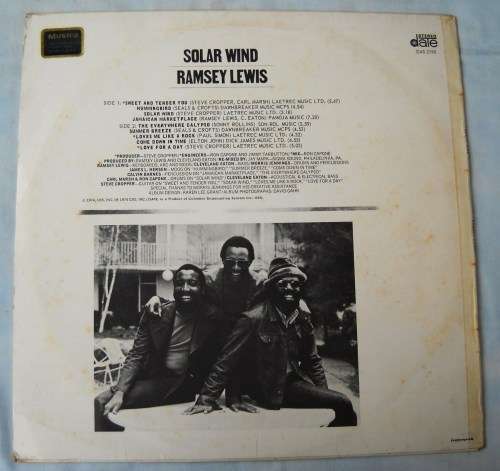 RAMSEY LEWIS - SOLAR WIND - LP - SOUTH AFRICA - EXC / VG+