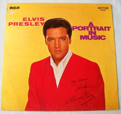 ELVIS PRESLEY - A PORTRAIT IN MUSIC - LP - GERMANY - EXC / VG