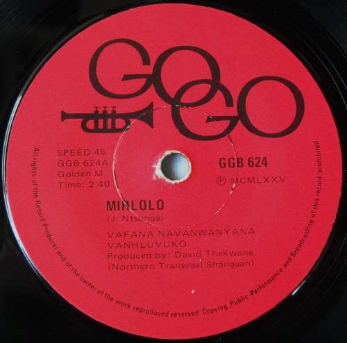 VAFANA NAVANWANYANA VANHLUVUKO - KATEKANI / MIHLOLO - 7 SINGLE 45 - SOUTH AFRICA - EXC UNPLAYED