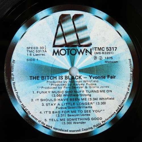 YVONNE FAIR - THE BITCH IS BLACK - LP - SOUTH AFRICA - VG / VG