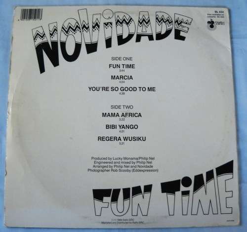 NOVIDADE - FUN TIME - LP - SOUTH AFRICA - EXC UNPLAYED / VG+