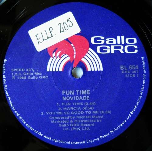 NOVIDADE - FUN TIME - LP - SOUTH AFRICA - EXC UNPLAYED / VG+