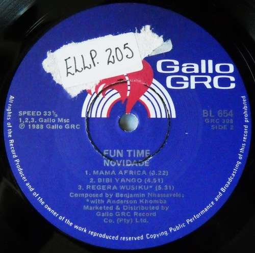 NOVIDADE - FUN TIME - LP - SOUTH AFRICA - EXC UNPLAYED / VG+