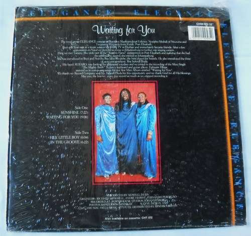 ELEGANCE - WAITING FOR YOU - LP - SOUTH AFRICA - VG+ / EXC IN SHRINK