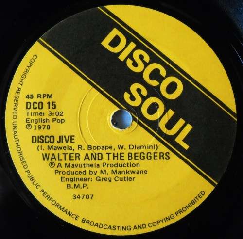 WALTER AND THE BEGGERS - SWEET MIRIAM - 7 SINGLE 45 - SOUTH AFRICA - EXC UNPLAYED