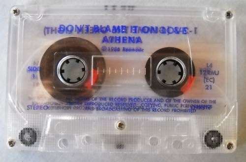 ATHENA - DON'T BLAME IT ON LOVE - MAXI - CASSETTE TAPE -SOUTH AFRICA - VG - VERY RARE