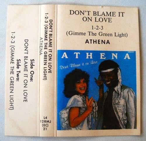 ATHENA - DON'T BLAME IT ON LOVE - MAXI - CASSETTE TAPE -SOUTH AFRICA - VG - VERY RARE