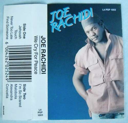 JOE RASHIDI - WE CRY FOR PEACE - CASSETTE TAPE - SOUTH AFRICA - VG+