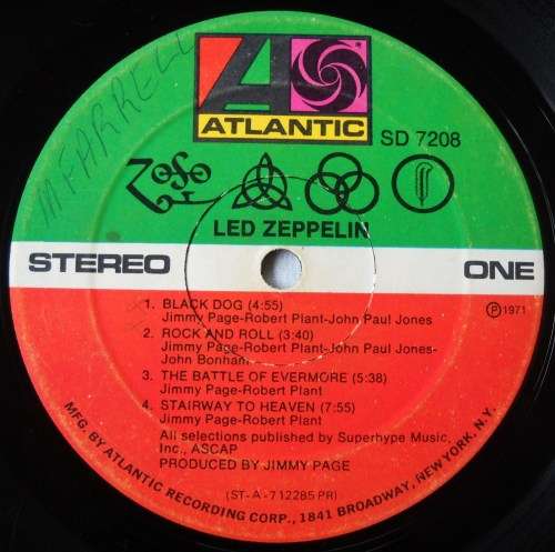 LED ZEPPELIN - UNTITLED - LP - GATEFOLD - USA - VG+ / VG