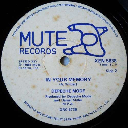 DEPECHE MODE - PEOPLE ARE PEOPLE / IN YOUR MEMORY - 12" - SOUTH AFRICA - VG+ / VG