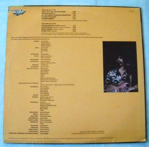 FRANK ZAPPA - APOSTROPHE - LP - USA - VG+ / VG+