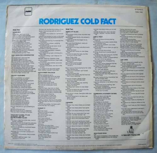 RODRIGUEZ - COLD FACT - LP - SOUTH AFRICA - VG / G