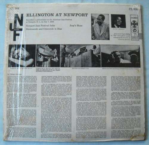 DUKE DUKE ELLINGTON - ELLINGTON AT NEWPORT - LP - USA - EXC / EXC IN SHRINK - JAZZ
