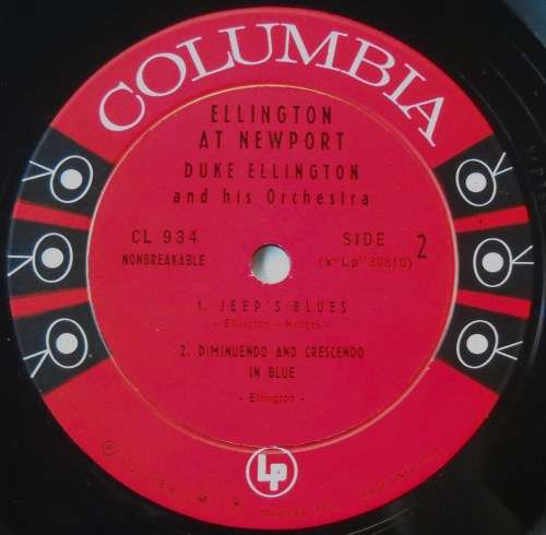 DUKE DUKE ELLINGTON - ELLINGTON AT NEWPORT - LP - USA - EXC / EXC IN SHRINK - JAZZ