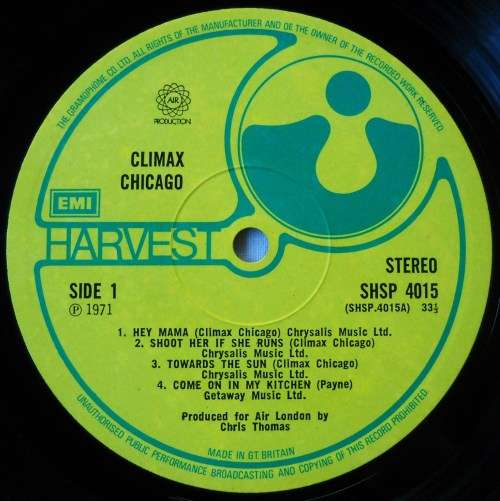 CLIMAX CHICAGO - TIGHTLY KNIT - LP - UK - EXC / VG+