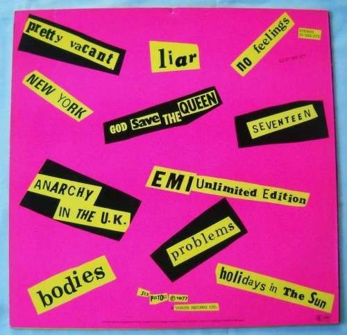 SEX PISTOLS - NEVER MIND THE BOLLOCKS HERE'S THE SEX PISTOLS - LP - GERMANY - EXC / EXC