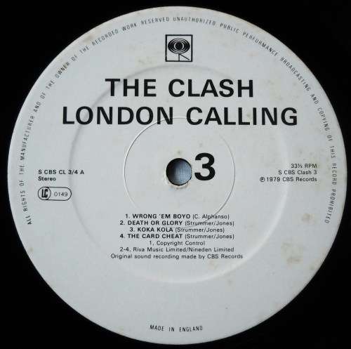 THE CLASH - LONDON CALLING - DBL LP - UK - EXC / EXC / VG