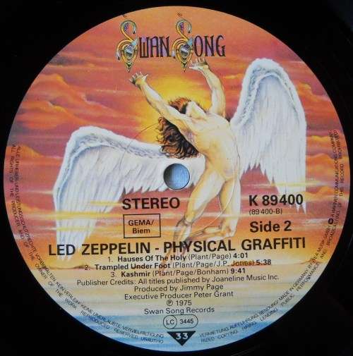 LED ZEPPELIN - PHYSICAL GRAFFITI - DBL LP - EUROPE - EXC / EXC / EXC -WITH ALL INNER SLEEVES & SHEET