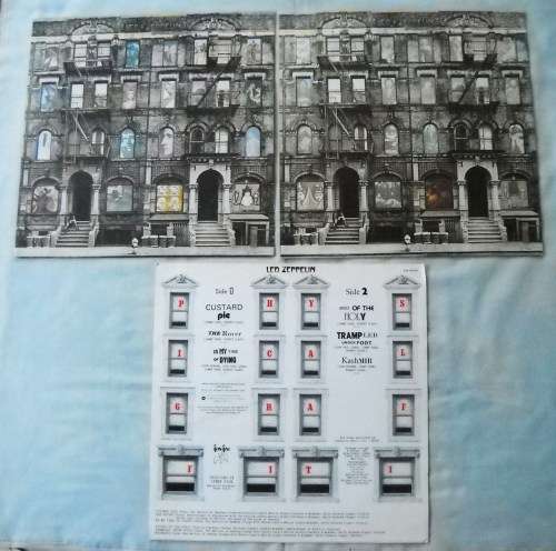 LED ZEPPELIN - PHYSICAL GRAFFITI - DBL LP - EUROPE - EXC / EXC / EXC -WITH ALL INNER SLEEVES & SHEET