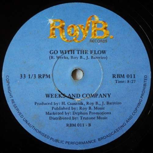 WEEKS & COMPANY - ROCK YOUR WORLD / GO WITH THE FLOW - 12" - SOUTH AFRICA