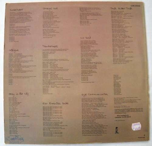 MARIANNE FAITHFULL - DANGEROUS ACQUAINTANCES - LP - SOUTH AFRICA  - EXC / EXC