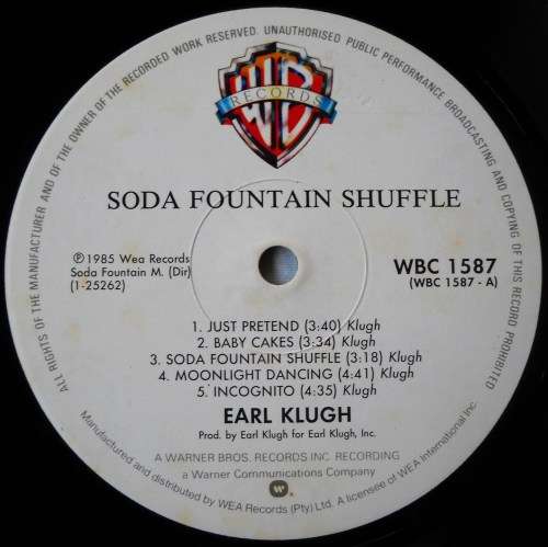 EARL KLUGH - SODA FOUNTAIN SHUFFLE - LP - SOUTH AFRICA - VG+ / VG+