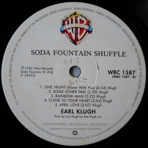 EARL KLUGH - SODA FOUNTAIN SHUFFLE - LP - SOUTH AFRICA - VG+ / VG+