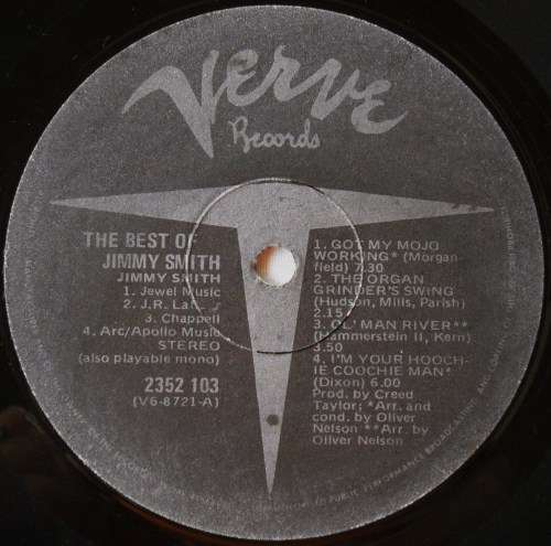 JIMMY SMITH - THE BEST OF - LP - SOUTH AFRICA - EXC / VG+  - JAZZ