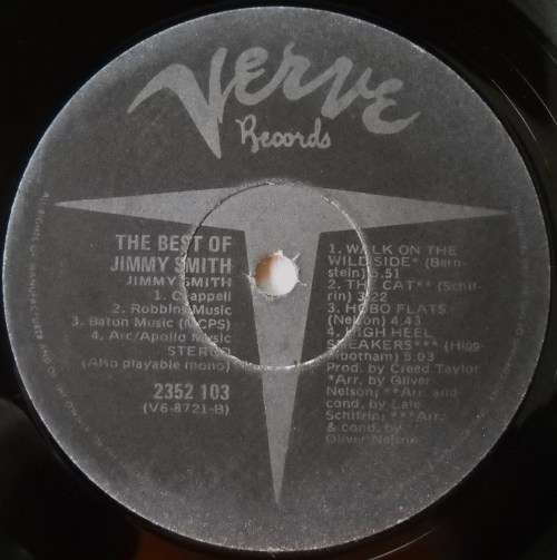 JIMMY SMITH - THE BEST OF - LP - SOUTH AFRICA - EXC / VG+  - JAZZ