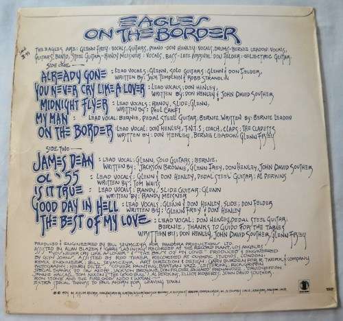 EAGLES - ON THE BORDER - LP - SOUTH AFRICA - VG+ / VG+