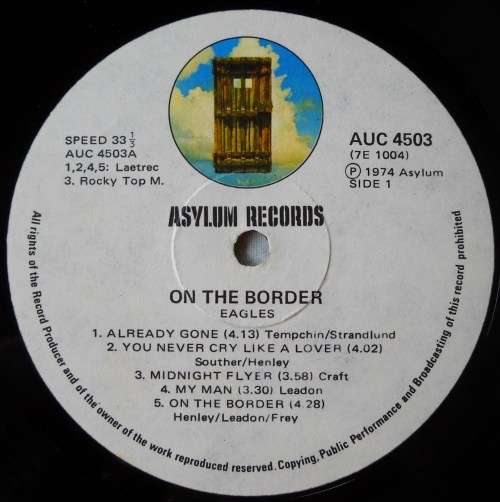 EAGLES - ON THE BORDER - LP - SOUTH AFRICA - VG+ / VG+