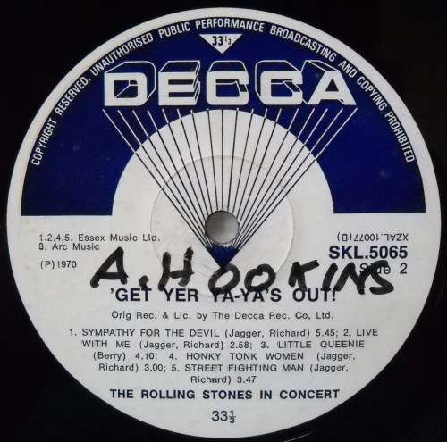 THE ROLLING STONES - GET YER YA - YA'S OUT  - LP - UK  - VG+ / VG