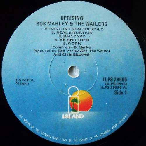 BOB MARLEY & THE WAILERS - UPRISING - LP - SOUTH AFRICA - VG / VG