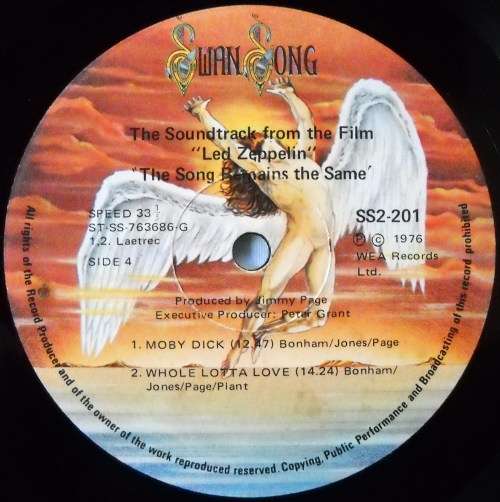 LED ZEPPELIN - THE SONG REMAINS THE SAME - DBL LP - GATEFOLD - SOUTH AFRICA - VG / VG / VG