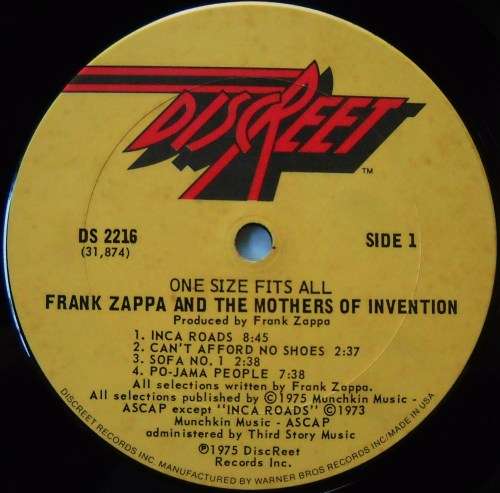 FRANK ZAPPA & THE MOTHERS - OVER-NITE SENSATION - LP - GATEFOLD - USA - EXC / VG+