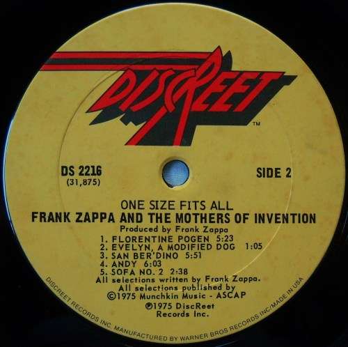FRANK ZAPPA & THE MOTHERS - OVER-NITE SENSATION - LP - GATEFOLD - USA - EXC / VG+