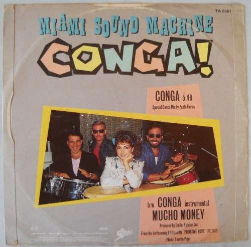MIAMI SOUND MACHINE - CONGA - 12" MAXI - UK -  VG / VG
