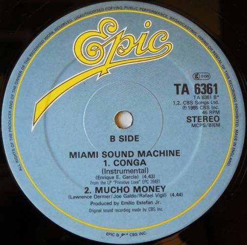 MIAMI SOUND MACHINE - CONGA - 12" MAXI - UK -  VG / VG