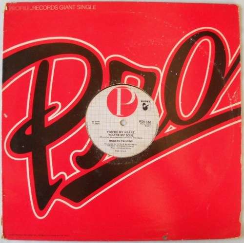 MODERN TALKING - YOU'RE MY HEART, YOU'RE MY SOUL -12" MAXI - SOUTH AFRICA -  VG / VG