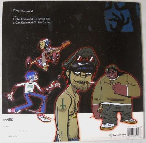 GORILLAZ - CLINT EASTWOOD - 12" MAXI - UK -  EXC / VG+