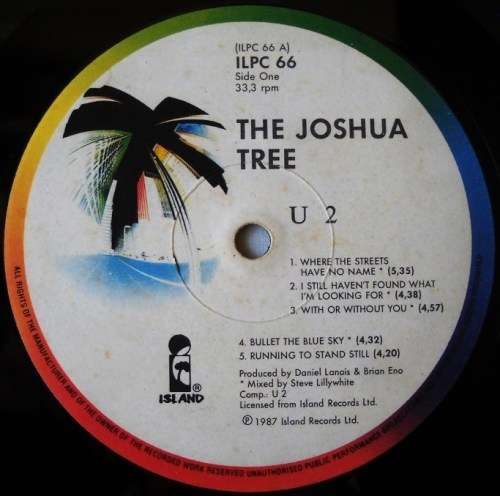 U2 - THE JOSHUA TREE - LP - SOUTH AFRICA - GATEFOLD - VG+ / G