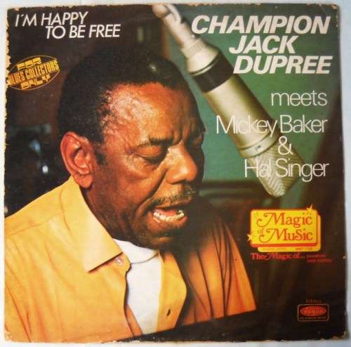 CHAMPION JACK DUPREE - I'M HAPPY TO BE FREE - LP - SOUTH AFRICA - EXC / VG