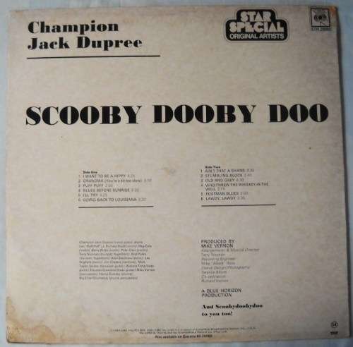 CHAMPION JACK DUPREE - SCOOBYDOOBYDOO - LP - SOUTH AFRICA - EXC / G